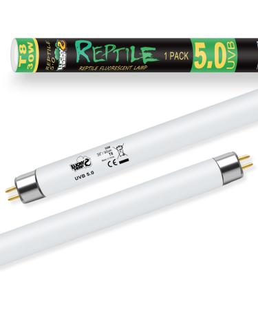 Lucky Herp UVB Lamp Terrarium T8 Reptiles Lamp UVB 5.0 30W (90cm) UVB Lamp Lamp Terrarium for Reptiles Turtles Bartag seeds snakes lizards and amphibians 30W 5.0UVB - Buy Online on GoSupps.com