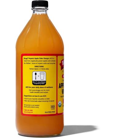 Bragg Organic Raw Apple Cider Vinegar 32 Ounce - 3 Pack by Bragg - Buy Online on GoSupps.com