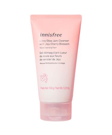 innisfree Cherry Blossom Dewy Glow Jam Cleanser Daily Face Wash  5.29 Fl Oz (Pack of 1)