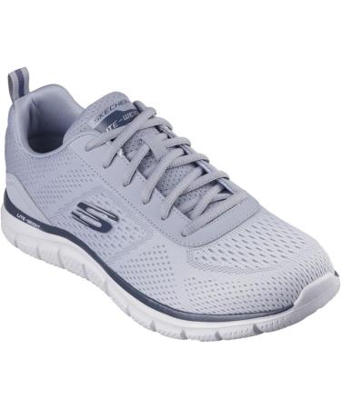 Skechers Men's Track Ripkent Sneaker - Light Grey Mesh - Size 42 EU - International Shipping Available - Buy Online on GoSupps.com