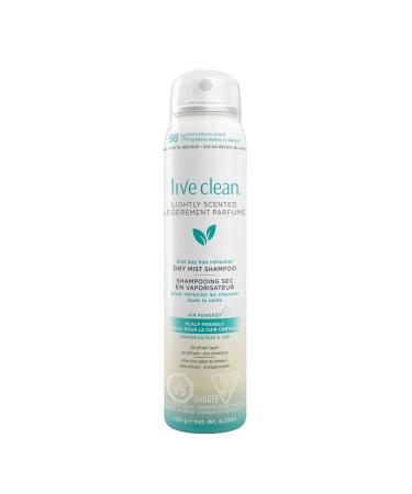 Live Clean Dry Mist Shampoo Lightly Scented 120 g