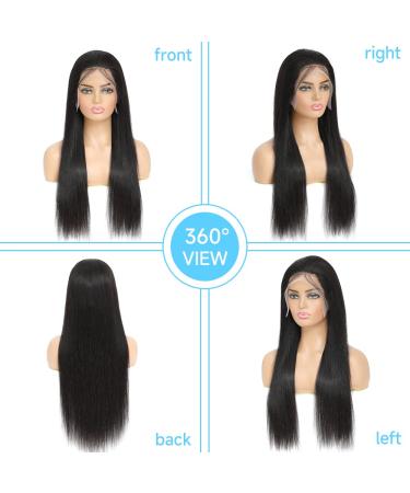 26 Inch HD Lace Frontal Wig | Pre Plucked | Bleached Knots | 150% Density | Natural Color | Human Hair for Black Women - Buy Online on GoSupps.com