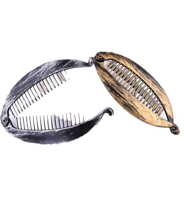 Buy Cuhair 3pcs Vintage Punk Fish Design Hair Claw Clips | Stylish Banana Barrettes for Women & Girls | Trendy Hair Accessories - Buy Online on GoSupps.com
