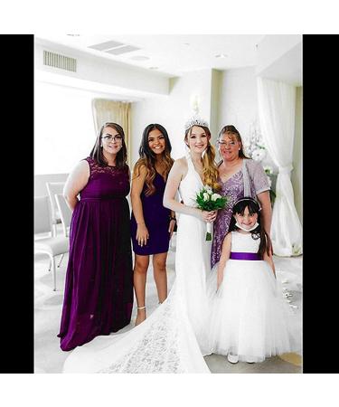 Tgirls Baroque Bridal Wedding Crown Princess Tiara Rhinestone Headband - Silver - Buy Online on GoSupps.com