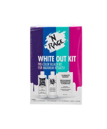 N Rage Bleach & Toner Kit White Out Kit Pre Color Hair Bleach Kit