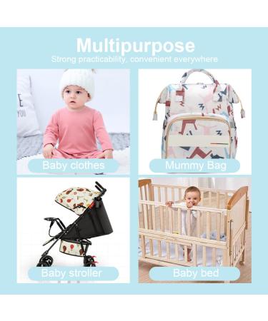 Yateicbc Baby Pacifier Chain for Boys - 6 BPA-Free Fabric Bands Essential Newborn Dental Toys & Nucky Chain - Buy Online on GoSupps.com