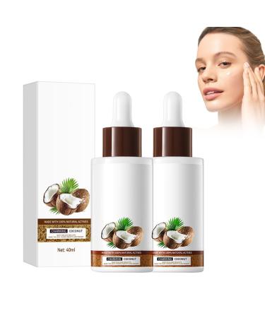 2 pieces coconut oil serum nourishing and rejuvenating coconut oil serum moisturizing and nourishing skin firming 2 pieces x 40 ml serum