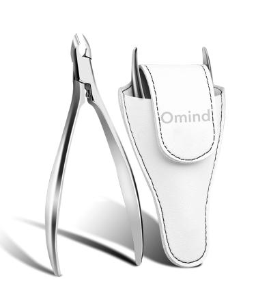 Cuticle Nippers, Full Jaw Professional Cuticle Trimmer Stainless Steel Cuticle Cutter for Nails, Manicure Tools 7mm