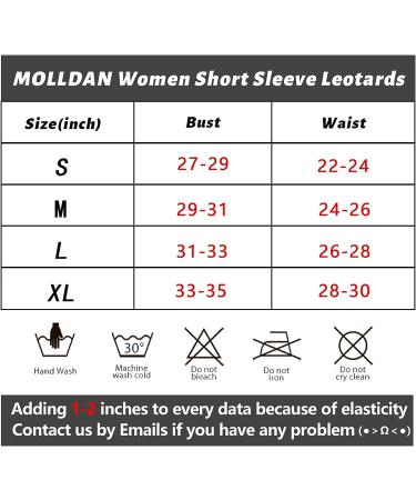 MOLLDAN Women's Ballet Leotard - Navy, Large | Long Sleeve, Short Sleeve, Sleeveless Options Available - Buy Online on GoSupps.com