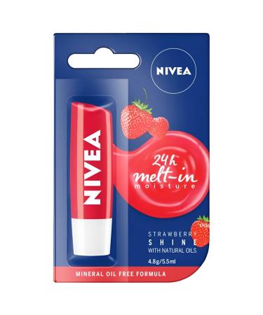 NIVEA Nivea Lipcare Pack of 2 strawberries 4.8 g