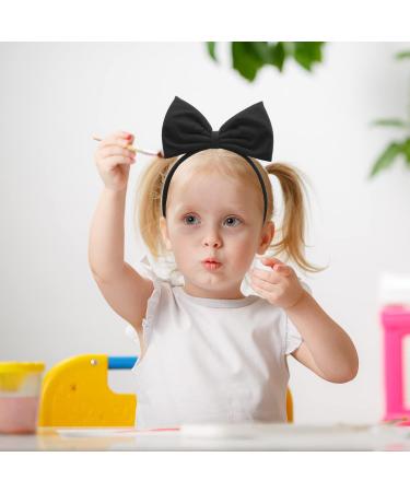 ALLY-MAGIC Black Bow Headbands Large Bowknot Hairband Christmas Hairbands Headdress for Women Girls Vintage Hairbands for Xmas Party Cosplay Christmas Costume Accessories Y9HDJFG (Black) - Buy Online on GoSupps.com