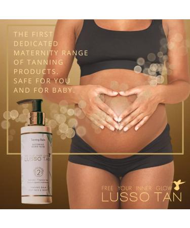 Lusso Tan Pregnancy-Safe Fake Tan Lotion - Helps Prevent Stretch Marks. Organic Vegan & Cruelty-Free Self Tan with Vitamins. Gradual Fake Tan lotion For All Skin Types. Fragrance Free Tanning Lotion Pregnancy Tanning Balm - Buy Online on GoSupps.com
