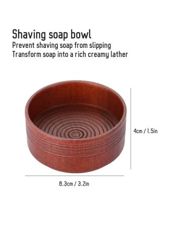 Premium Wooden Shaving Soap Bowl Barber Quality Shaving Foam Cup for Luxurious Lather | International Shipping Available - Buy Online on GoSupps.com