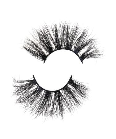 SJ LASHES 25mm Dramatic 3D Mink Lashes in Black (3DLM13)