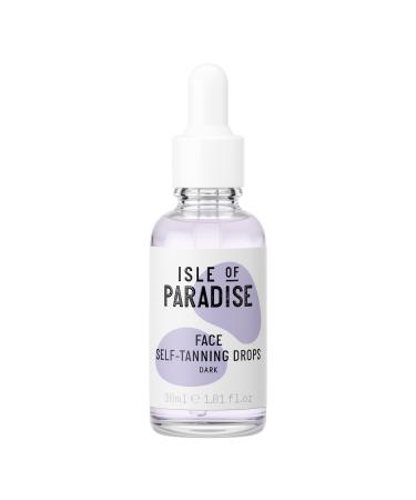Isle of Paradise Self Tanning Face Drops Dark (30 ml) Add Self Tanning Drops to Skin Care Natural Ingredients & Vegan Dark 30 ml (Pack of 1)