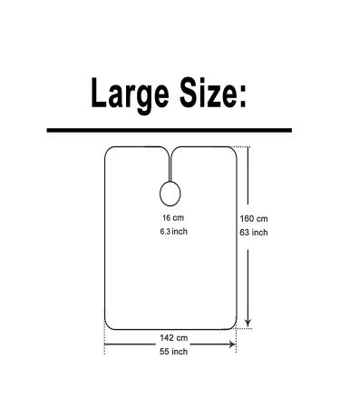 Professional Salon Cape for Women - Waterproof & Lightweight - Snap Closure Hair Cutting Cape - Machine Washable - 63x56 (Colorful) - Buy Online on GoSupps.com