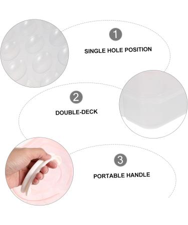 Healvian Handle Deviled with Double Carrier Preservation Storage Kitchen Eggs Stack-able Holder re-usable - Buy Online on GoSupps.com