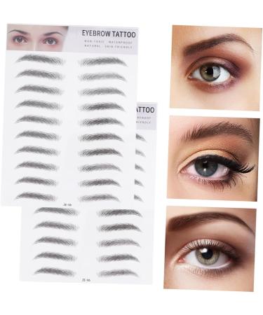 MAGICLULU 6 Pcs 3d Eyebrow Stickers 3d Brow Stickers Eyebrow Hair Natural Eyebrow Sticker 6d Tool Water Proof ze006x3pcs Blackx3pcs - Buy Online on GoSupps.com