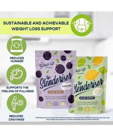 Slenderiser 30 Servings Weight Management Drink with Glucomannan - Keto & Vegan Friendly (Lemon Lime) - Buy Online on GoSupps.com
