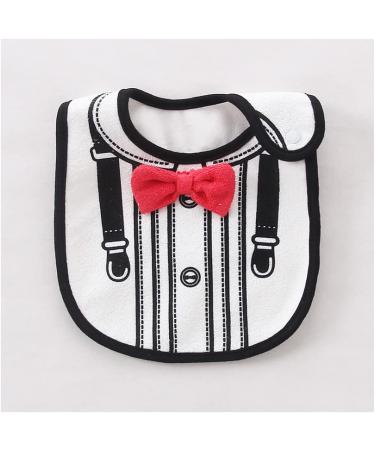 FEIFEI'S BOW 2PCS Baby Kids Bibs - Gentleman Bow Feeding Bandana Apron Set - Buy Online on GoSupps.com