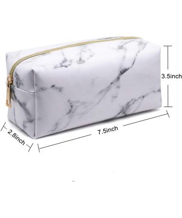 Buy Generic RF6A Marble PU Makeup Bag - Stylish Black Acrylic | International Shipping Available - Buy Online on GoSupps.com