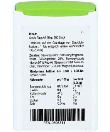 Buy Stevia Dr. Pfifer Tabs - Natural Sweetener | International Shipping Available - Buy Online on GoSupps.com