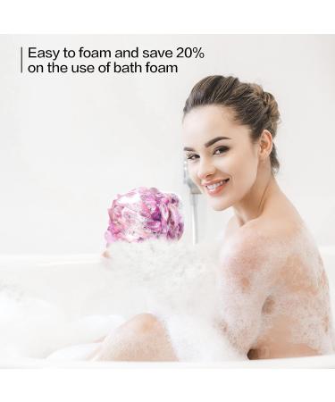 Fishent Bath Sponge Shower Loofahs 60g - Durable Mesh Body Wash Puff for Women and Men - Purple, Green, Blue - Buy Online on GoSupps.com