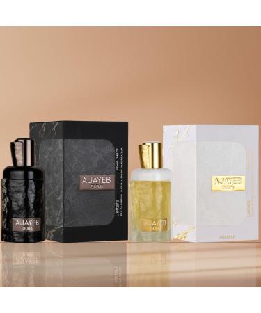Lattafa Ajayeb for Unisex 2 Piece Eau de Parfum Gift Set (Dubai for Men + Dubai Potrait for Women) 3.4 Ounce/100 ml each Fruity 3.4 Fl Oz (Pack of 2) - Buy Online on GoSupps.com