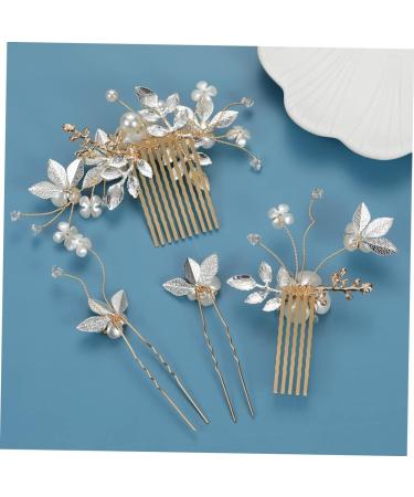 minkissy 4 Sets Hair Accessories Wedding Hair Comb Bride Hair Decor Bridal Rhinestone Headpiece Hair Decorations Pearl Trim Bride Hairpin Romantic Bridesmaid Rhinestones Zinc Alloy - Buy Online on GoSupps.com