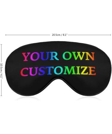 Personalized Custom Eye Mask with Adjustable Strap - Add Your Own Design - Ideal for Sleeping, Travel, Work & Naps - Buy Online on GoSupps.com