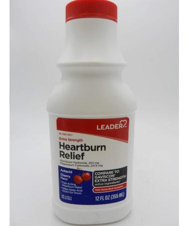 LEADER Heartburn Relief Extra Strength Liquid Cherry 12 oz Pack of 1