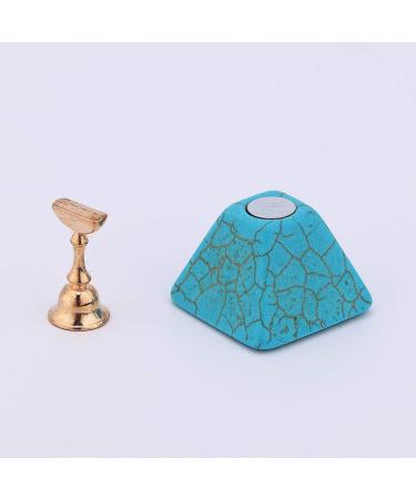 Healeved Nail Practice Nail Bracket Nail Display Stand Acrylic Stands for Display Nail Art Tool Nail Practice Stand Turquoise Nail Stand Manicure Nail Display Rack Base 10x7cm Blue - Buy Online on GoSupps.com