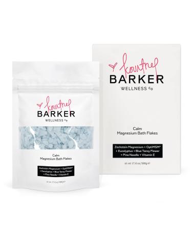 Kourtney x Barker Wellness - Calm Magnesium Bath Flakes | Soothe Muscles  Hydrate Skin  Natural Relaxation with Antioxidants and Essential Oils (17.6 oz) 17.6 Ounce