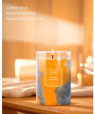 Scented Candles | Black Currant & Olive | Hand-Poured Soy Wax | 90-Hour Burn | Aromatherapy | Fall Holiday Decor Gifts | 15oz Tie-Dye Candle - Buy Online on GoSupps.com