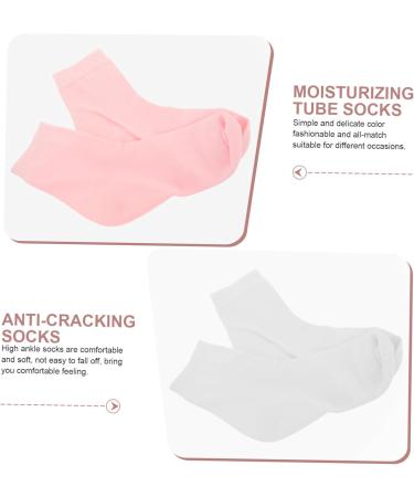minkissy 2 Pairs Womens Socks Moisturizing Socks for Dry Cracked Feet Women Moisturizing Socks Moisturizing Socks for Feet Care Moisturizing Socks Women Cotton Socks Middle Tube Women's Gel - Buy Online on GoSupps.com