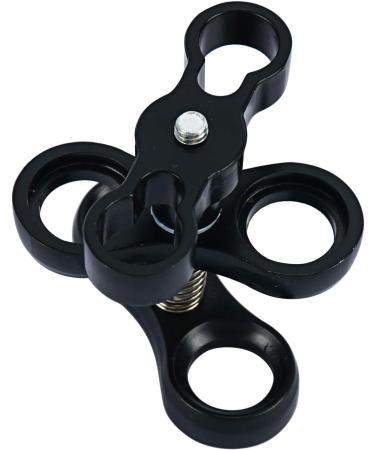 Amarine Made 1 Inch Black Underwater Ball Clamp Mount - 2 Pack for Light Arm System - Buy Online on GoSupps.com