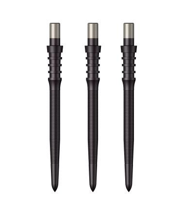 Mission Darts Sniper Points Micro Grip | Steel Tip Replacement Points | Multiple Colours and sizes 32mm Black
