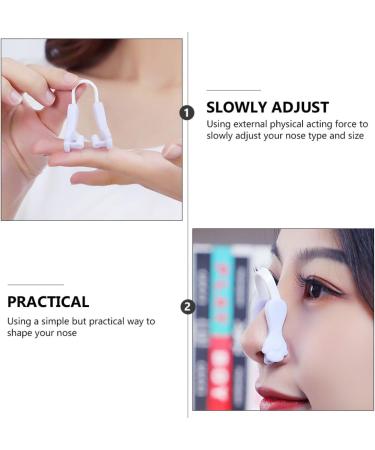 Artibetter Pince Correctrice de Nez 2 Pi ces Taille Unique en Silicone Confortable Dispositif Amincissant pour Nez Adulte et Gar on et Filles Usage Nocturne et Lecture Relev Rose et Violet - Buy Online on GoSupps.com