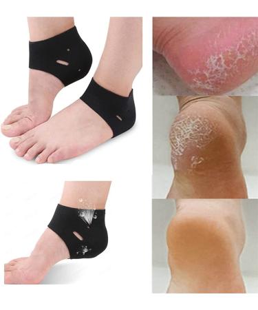3 Pairs Unisex Moisturizing Heel Socks Gel Heel Socks Relief Rough Feet Pain Moisturizing Socks for Cracked Heels