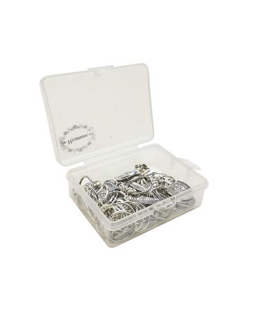 Hyamass 40pcs Antique Silver Feather Coin Bead Charms Pendant - Hair Clip Headband Accessories - Buy Online on GoSupps.com