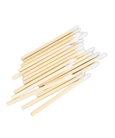 100pcs Disposable Bamboo Lip Brush Set - Portable Lip Gloss Applicators & Makeup Tools for Effortless Lipstick Application - Buy Online on GoSupps.com