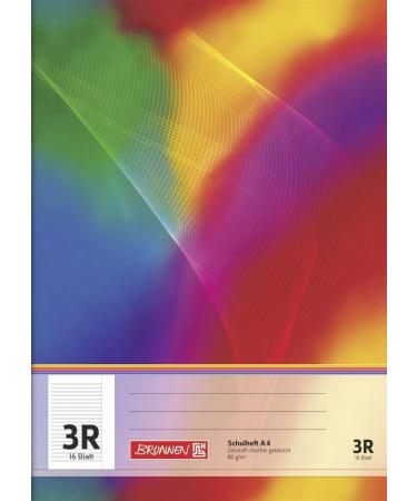 Buy Brunnen 104490323 A4 Exercise Book - 16 Lined Sheets with Margin for Grade 3 - International Shipping Available  - Buy Online on GoSupps.com