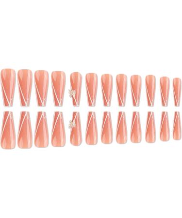 Wear Nail Art Long Butterfly Removable Fake Nail Patch - Buy Online on GoSupps.com