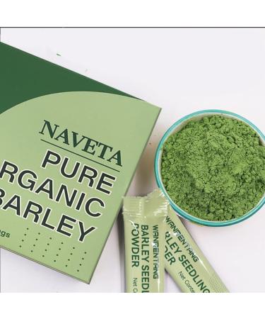 Naveta Barley Grass Powder 100% Pure & Organic Barley Grass Juice Powder Organic Naveta Barleygrass Powder - Green Superfood for Drinks Juice Shakes Smoothies Recipes (5 Box) - Buy Online on GoSupps.com