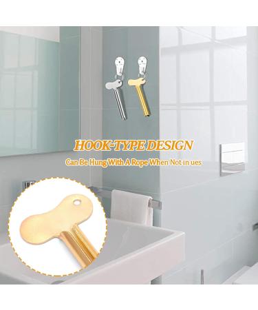 Stainless Steel Toothpaste Tube Squeezer 4 Pieces Metal Toothpaste Squeezer Roller for Toothpaste Cosmetic Oil Cream Paint Squeezer - Buy Online on GoSupps.com