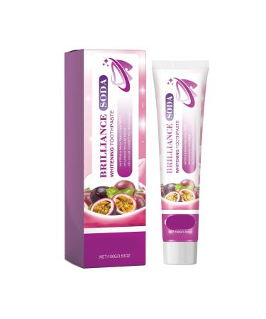 KLYso Passiflora Whitening Toothpaste - Fresh Breath Gum Care Remove Yellow Stains & Tartar Teeth Cleaning & Whitening Formula(2PCS)