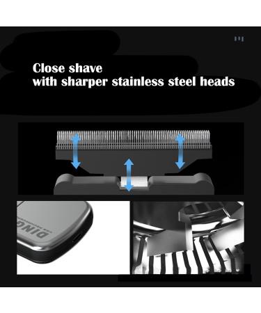 Men's Electric Ultra Thin Razor | Rechargeable Cordless Beard Trimmer | Travel-Friendly USB Mini Razor for Facial Care | Silver - Buy Online on GoSupps.com