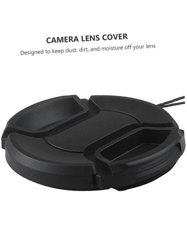 Milisten 4 Pcs Camera Lens Cover Lens Cover Replacement Mm Lens Cover SLR Camera Lenses Shots Camera Front Cap Lens Protective Covers Lens Protector Universal Lens Cap Dust Cover Black 6.7X6.7CM - Buy Online on GoSupps.com