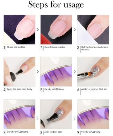 Vishine Gel Nail Polish Set 6 Colors - Stunning Glitter Collection Nail Art Gift Box Soak Off UV LED Gel Polish Starter Kit - Buy Online on GoSupps.com