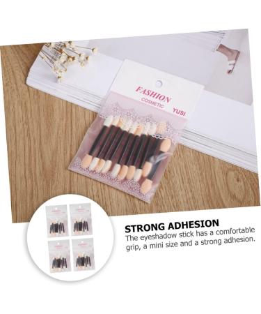 Healeved 40pcs Sponge Stick Double Ended Makeup Brush Glitter Makeup Brushes Tool Household Plastic Abs - Buy Online on GoSupps.com